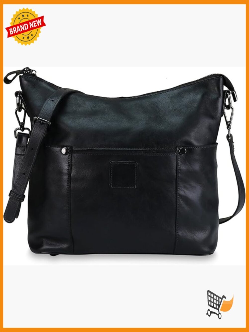 Genuine Leather Hobo Crossbody Bag Purse Shoulder Tote Handbag